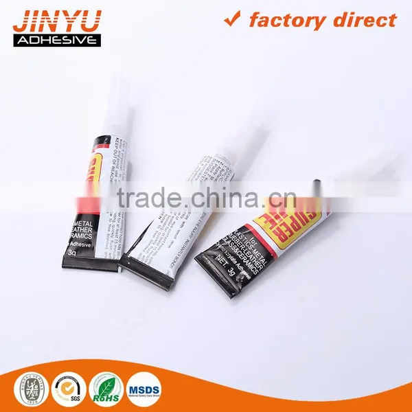 Jinyu Hot Sale Factory Price Oem Odm Welcome 3 Seconds Quick Dry 100%Cyanoacrylate Super Glue 3g photo-3
