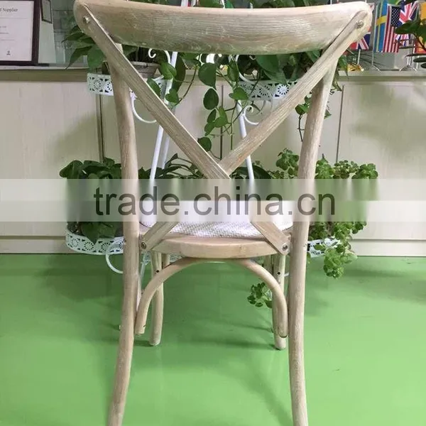 Wood Cross Back Chair for Garden and Wedding photo-3