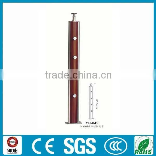 Stainless Steel Wood Balcony Baluster Design photo-5