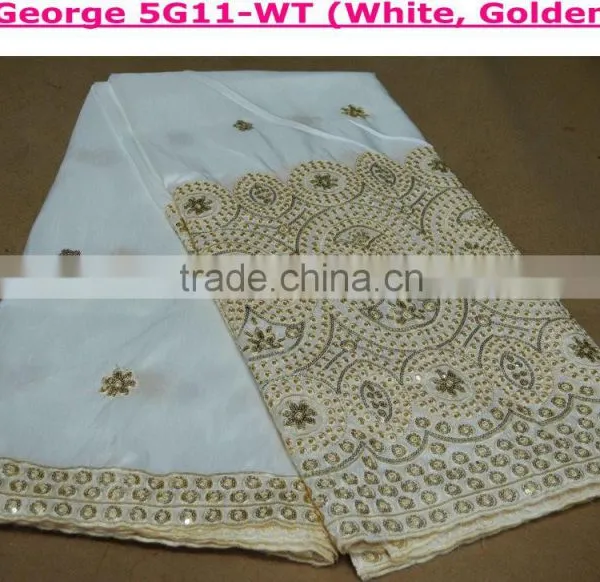 Wholesale Fashion Curious George Fleece Fabric African George Lace Fabric Beaded George Fabric Promotion Sale photo-3