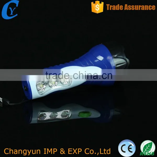 Solar Led Torch Flashlight Electronic Plastic Wth Inside Torch photo-3