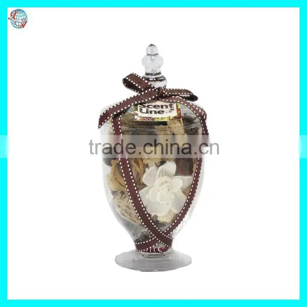 Scented Potpourri Sola Flower In Beautiful Glass Vase