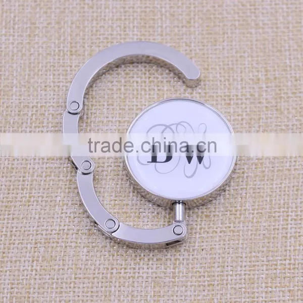 Foldable Metal Purse Hanger/round Purse Hook With Logo Wholesale photo-4
