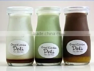 150ml and 250ml Engrave Heart Shape Pudding Glass Bottle photo-4