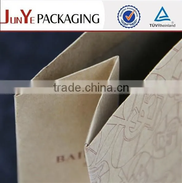 Jacket Packaging Brown Color Rope Handle Printed Kraft Clothing Packaging Paper Bag photo-5