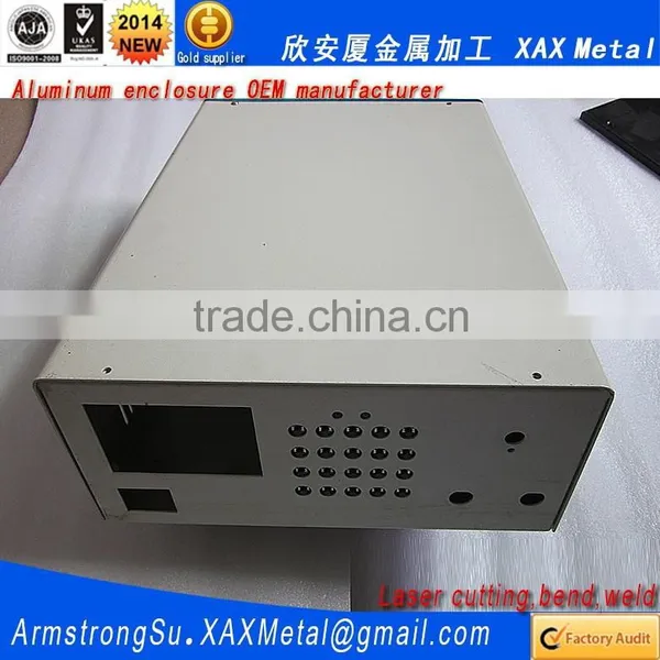 XAX06Alu OEM ODM Customized Laser Cut Bend Weld Plate Aluminum Collector Box photo-2