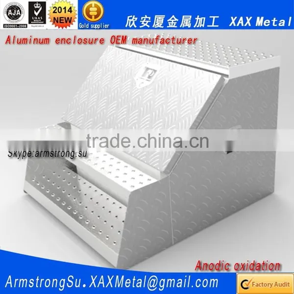 XAX38Alu OEM ODM Customized Laser Cut Bend Weld Plate Aluminum the Charging Box Box photo-5