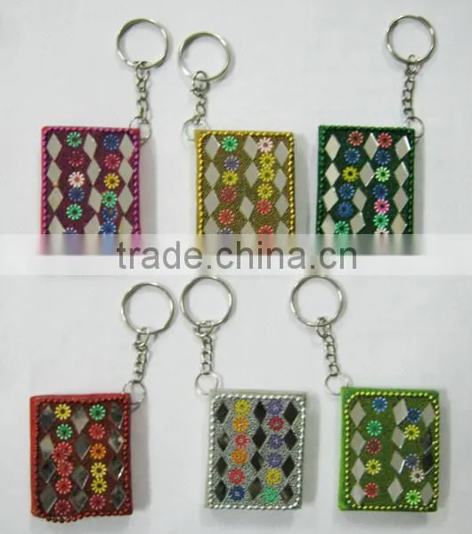 Key Rings, Exclusive Lac Diaries with Mirror work Key Chains ,small gifts for birthday guests