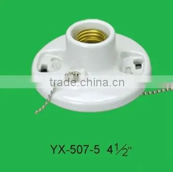 E27 Ceiling Porcelain Lampholder With Switch YX-507-6 photo-4