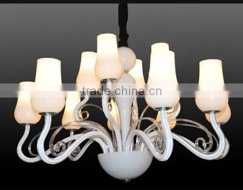 2015 New Modern Design White Crystal Chandelier photo-3