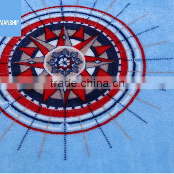 100% Polyester Coral Fleece With Piping Border photo-4