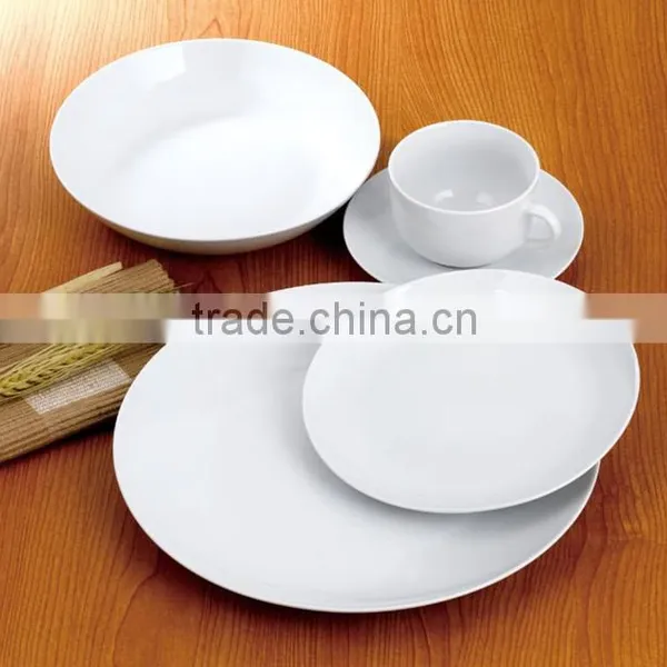 White Porcelainware Luxury Fine Porcelain Dinnerware
