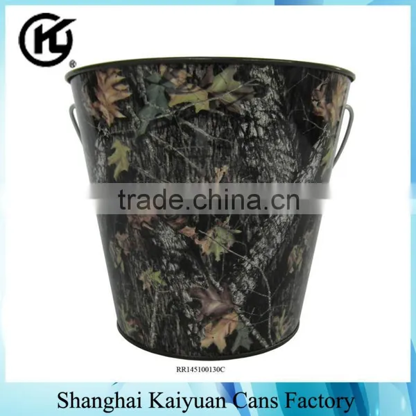 High Quality Round Wax Gift Candle Bucket Tin Can Box (various Lids and Printing) photo-3