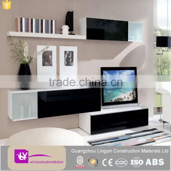 2016 New Arrival Living Room Cabinet TV Wall Cabinet Designs From Guangzhou Foshan Factory