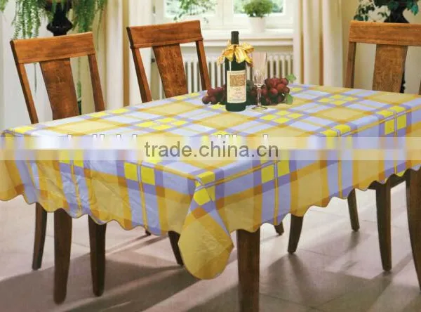 Wholesale Price for Beautiful Square Printed Vinyl Tablecloth photo-6