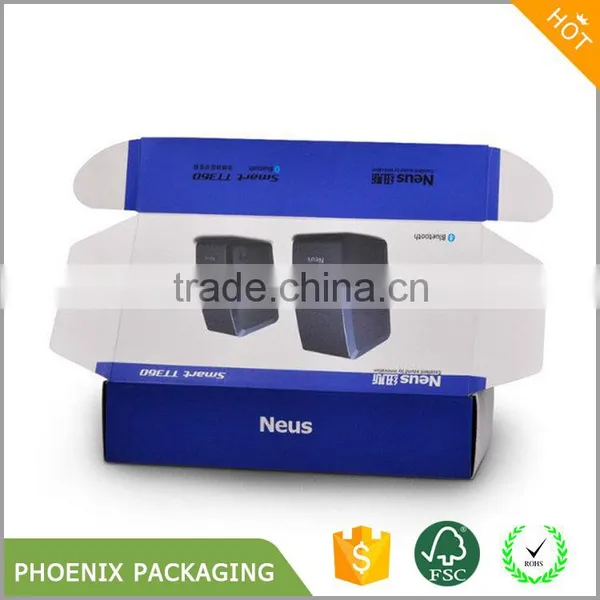 CMYK Printing Corrugated Cardboard Box for Bluetooth Speaker photo-2