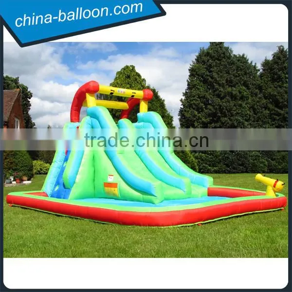 Giant Inflatable Water Slide With Pool,popular Inflatable Water Slide With Water Gun Supplier's Choice photo-5