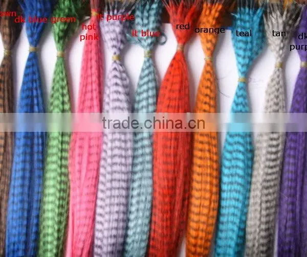 Wholesale Fashion Feather Hair Extension Synthetic Grizzly Feather Hair Extension photo-3