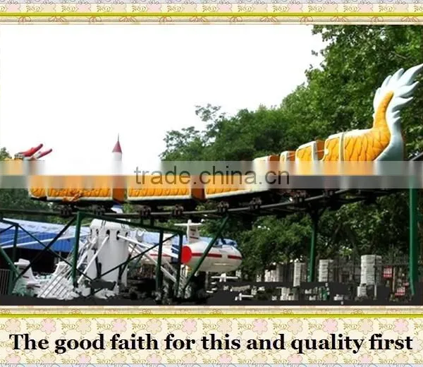 2016 Hot Sale Theme Park Plastic Wheels Slide Dragon Coaster Rides photo-6