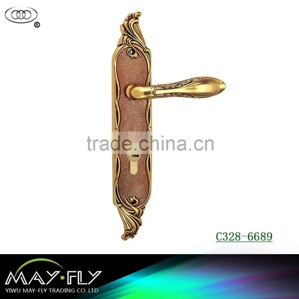 Luxury Tri-circle Brand Brass European Interior Room Door Lock;High-end European-style Door Lock Series photo-4
