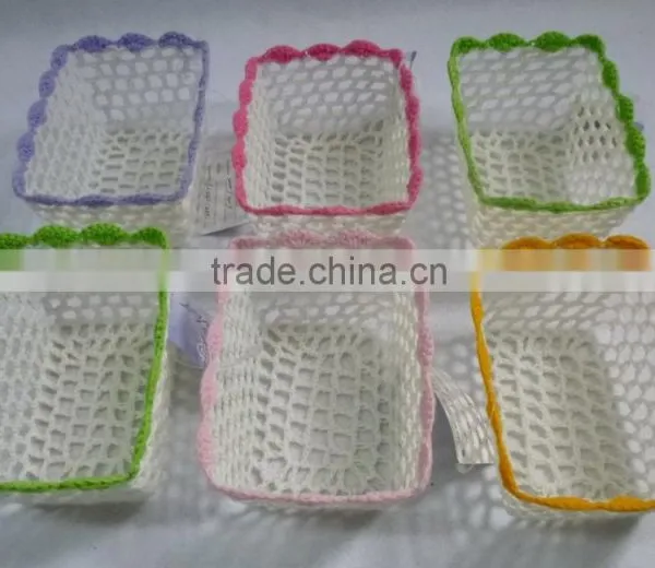 Crochet Mini Basket Rectangular