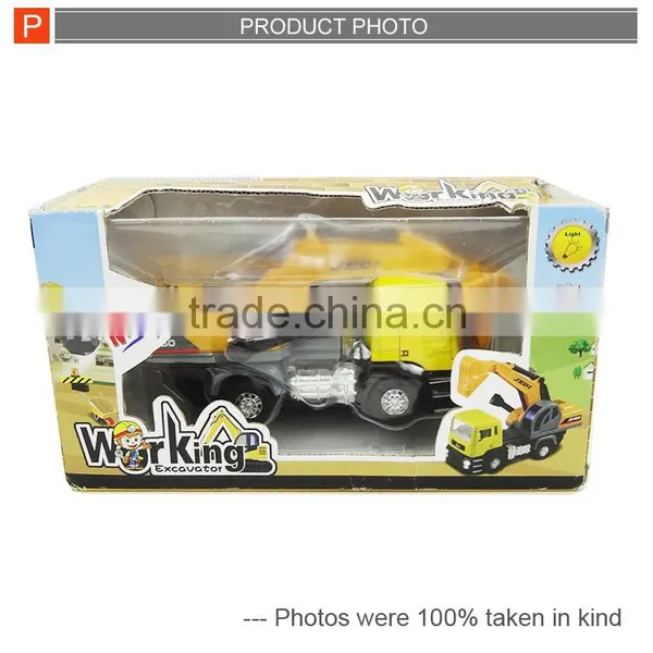 Kids Model Car Pull Back Metal Car Diecast Truck With Light photo-5