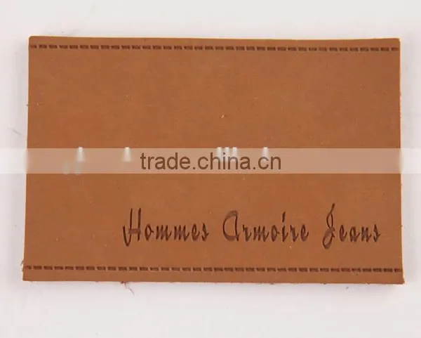 Leather Logo Patch Embossing Stamp in Garment Label photo-4