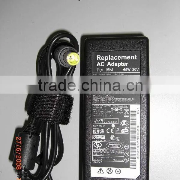 Laptop Power Adapter Laptop Battery Charger Laptop Adapter Replacement for IBM 20V 3.25A Original