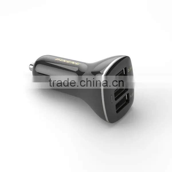 PINENG PN-523 Car Charger With 3 USB Charge for Moblie and Iphone or Ipad photo-2