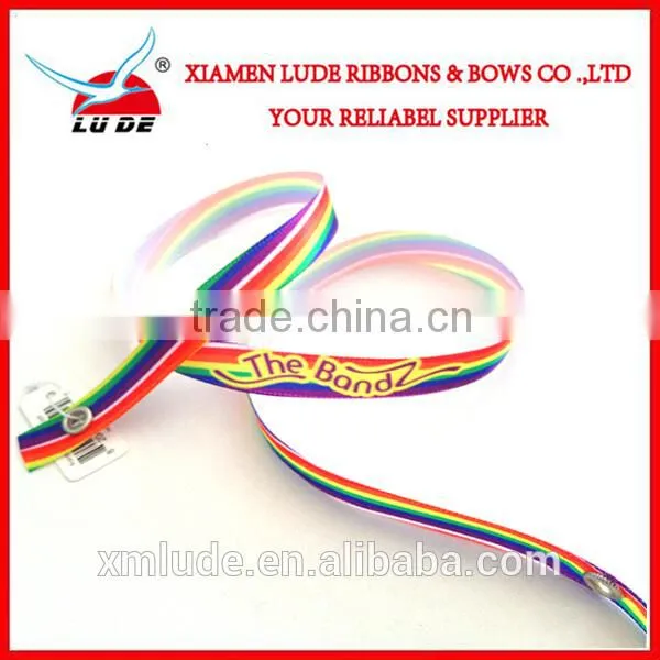 2015 Factory Price Printed Color Ribbon Bracelet/wrist Strap photo-2