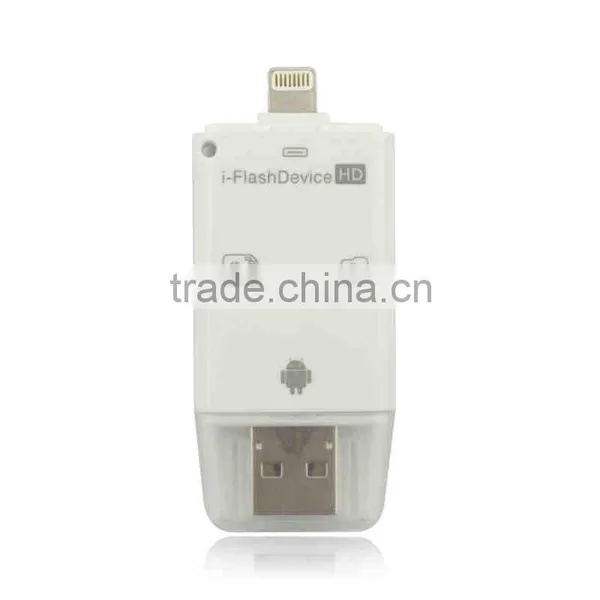 All in 1 USB 2.0 I-Flash Drive TF SD Memory Card Reader Speed Connect Mobile Phone and Computer Memory Stick Pro Duo Adapter photo-4