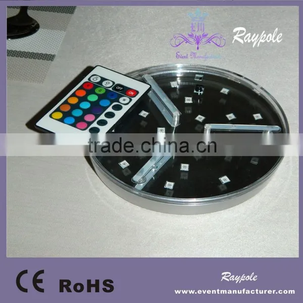 Remote Controlled RGB LED Centerpiece Light for Wedding Centerpiece