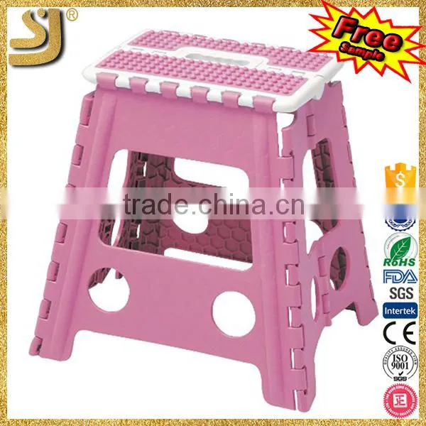 Wooden Folding Step Stool, Plastic Foldable Travel Stool, Modern Plastic Folding Stool photo-5