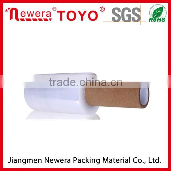 100% Virgin Lldpe,LLDPE Material and Packaging Film Usage Hand Roll Stretch Film photo-5
