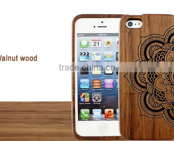 Mandala Flower Design Engraved Double Sided Bulk Case For IPhone 5/5S photo-6