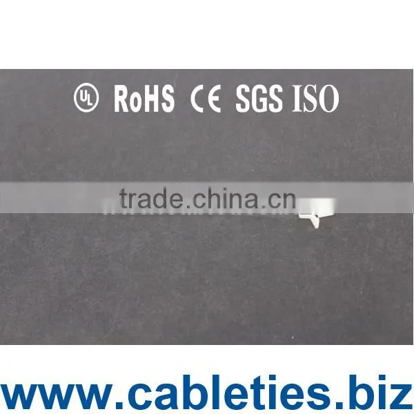 Small Push Mount Cable Wire Ties Mount Custom Size White and Black