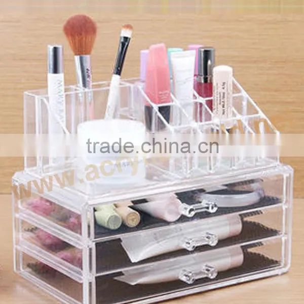 Wall Mounted Acrylic Cosmetic Makeup Organizer Holder photo-6