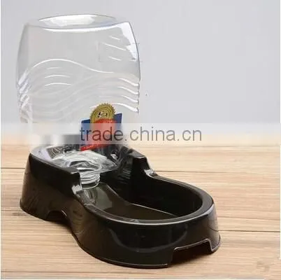 Pet Dogs and Cats Sitting Drinking Fountain
