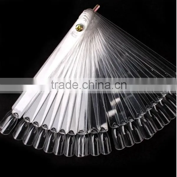 Nail Art Sticks Display Tips Pop Polish Fan False Practice Nail Sticker 50Pcs photo-2