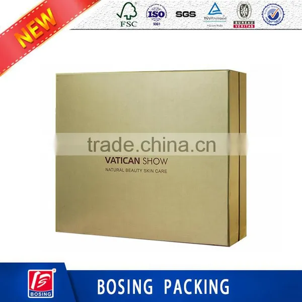 Gold Luxury Facial Skin Care Series Packaging Box For Wholesale