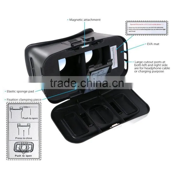 Wholesale Virtual Reality Headset For 3D Movies and Games For 4"~6.0" Phones photo-5