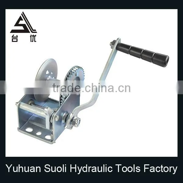 Manufacturing 1200lbs Galvanized Free Fall Auxiliary Winch With Cable photo-6