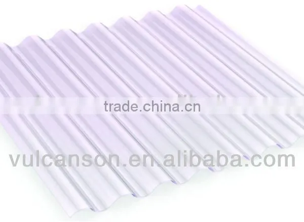 Translucent Polycarbonate Corrugated ROMA Sheet Ideal for Greenhouse (Pearly Green ROMA) photo-3