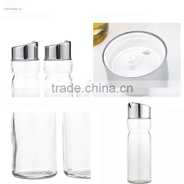 Oil and Vinegar Bottle Set - 150ml Glass Olive 2 Piece Cruet Set Oil Dispenser Bottles photo-5