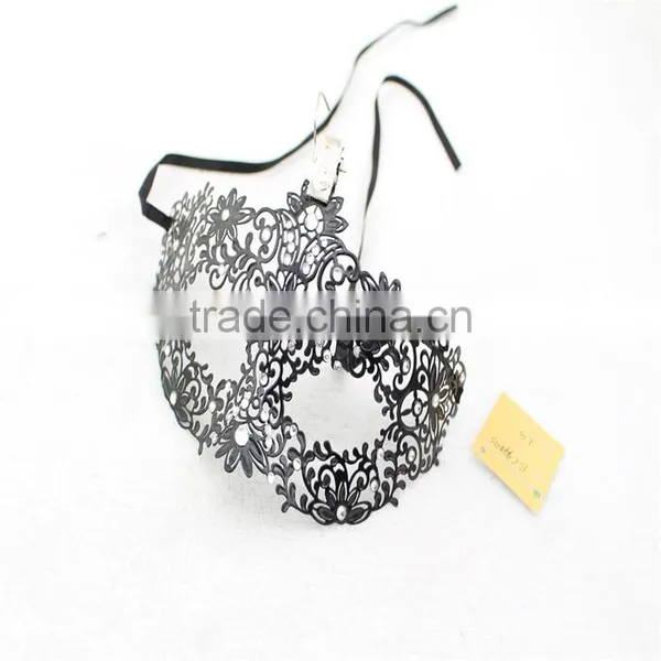 New Black Swan Laser Cut Metal Womens Mardi Gras Venetian Masquerade Mask photo-5