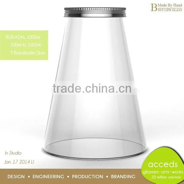 Candy Jar Factory Manufacture High Quality Glass Juice Jar photo-4