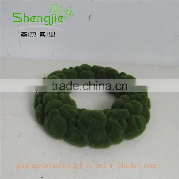 SJLJ013313 Artificial Moss / Plastic Moss Wreath for Decoration photo-2