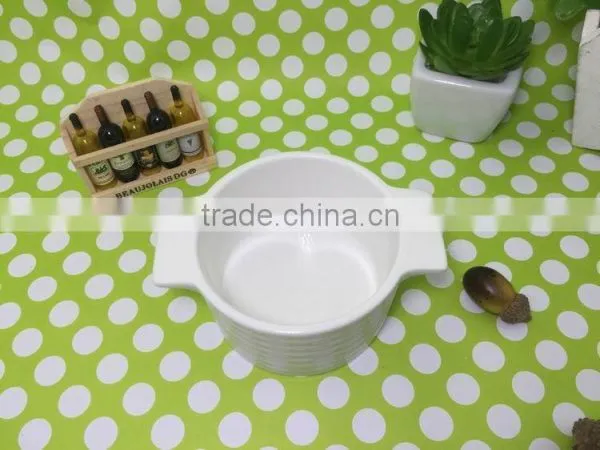 Bakeware Bowl/heat Resistant Ceramic Soup Bowl for Microwave Oven photo-3