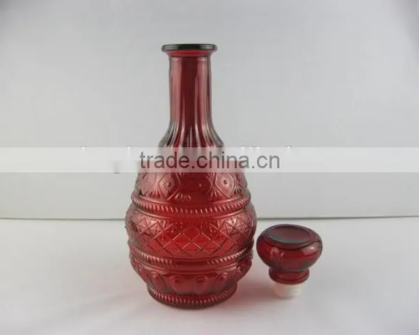 Red Color Wine Bottle Glass Bottles for Sale photo-2