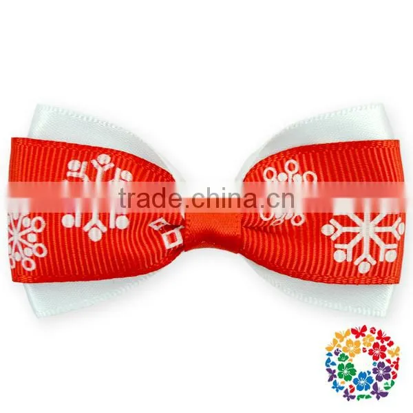 Fancy Stars Printed Bow Knot Girls Hair Accessories Hair Ribbons Grosgrain Boutique Hair Bow photo-6